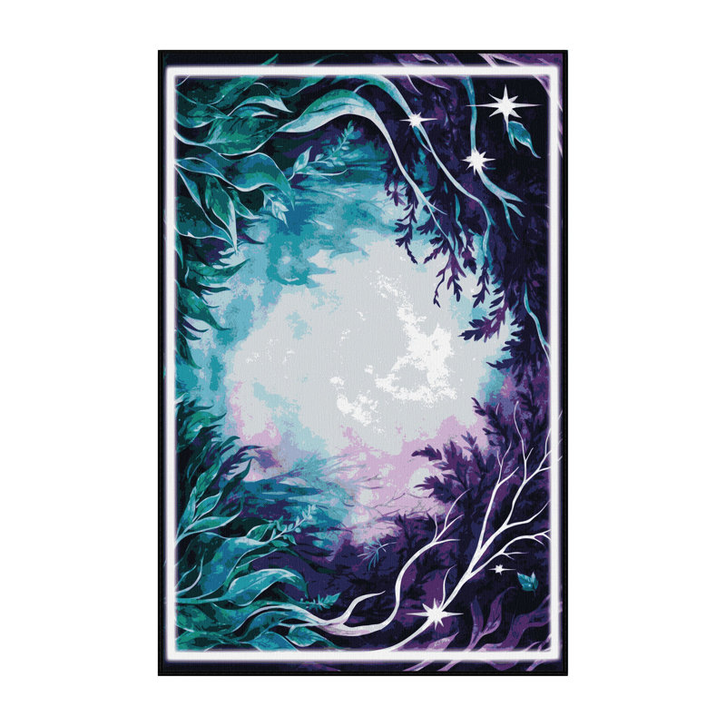 Dewdrop Haven Rug, Rectangle 3' x 5'