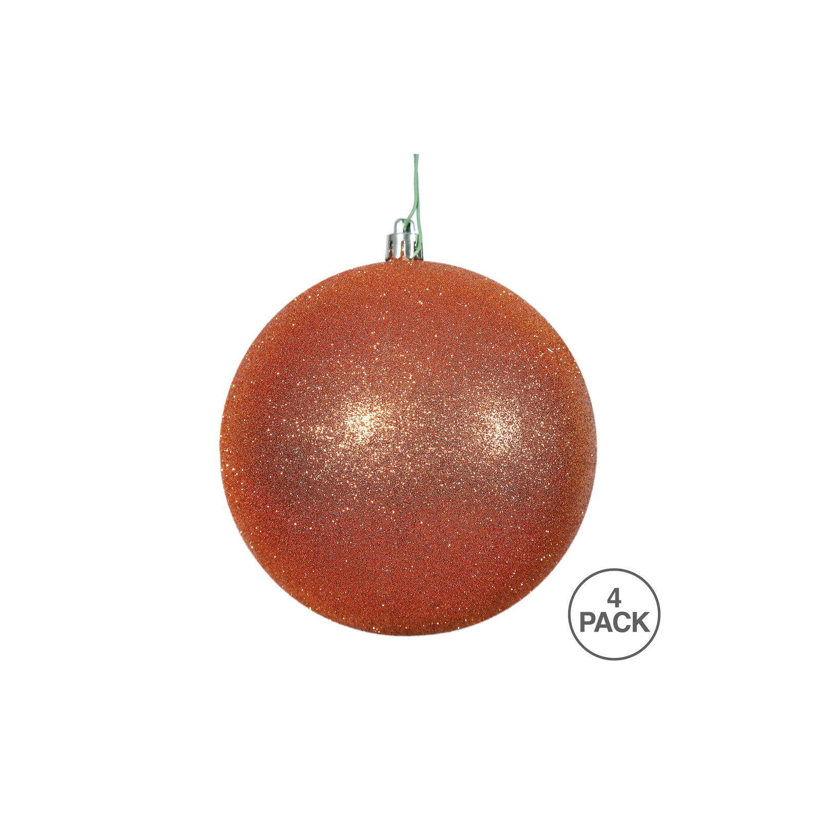Holiday Décor Ball Ornament, Burnished Orange