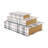 Storage Book Geometric Box With Plaid Inspired Pattern And Paper Detailed Edges