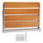 Premium Folding Teak Shower Seat - Heavy Duty Wall Mounted Bench with Stainless Steel Support