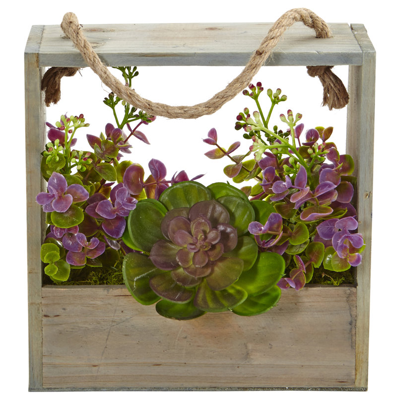 12.5'' Faux Succulent Plant in Ceramic Pot
