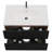 Bathroom Vanity with Sink (Black+ Brown)