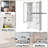 White Bookcase With Glass Doors