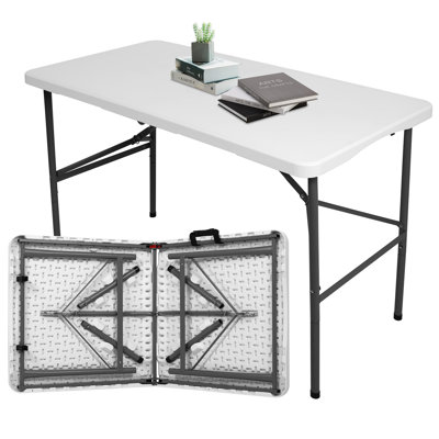 4 FEET Folding Table, Plastic Table For Outdoor and Indoor Use
