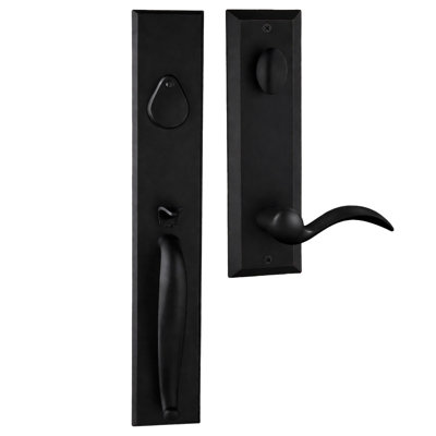 Ensemble de poignées Charleston Bravura 980G-909 avec levier Columbus noir mat - R