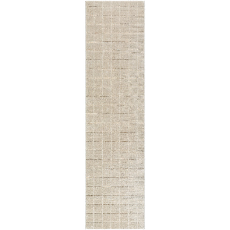 Our PNW Home x Livabliss Boho Scandi High Pile Light Beige Light Brown Area Rug
