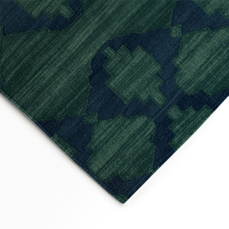 Trellis Gray Indoor and Outdoor Area Rug, Rectangle 5' x 7'