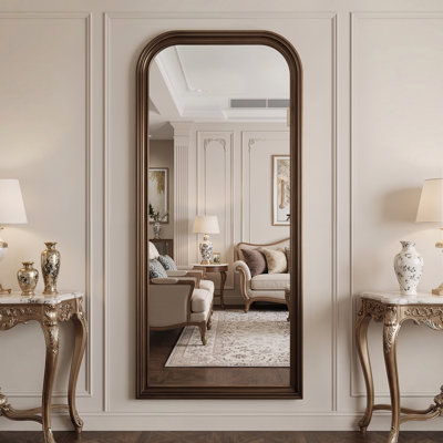 Miroir rétro sur toute la longueur, miroir de plancher surdimensionné