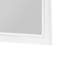 Miroir de commode Jena, cadre moulé couronne, bois blanc, 36 x 38