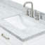 ARIEL Monroe 73 Double Sink Bathroom Vanity with Italian Carrara Marble Top-1839752545