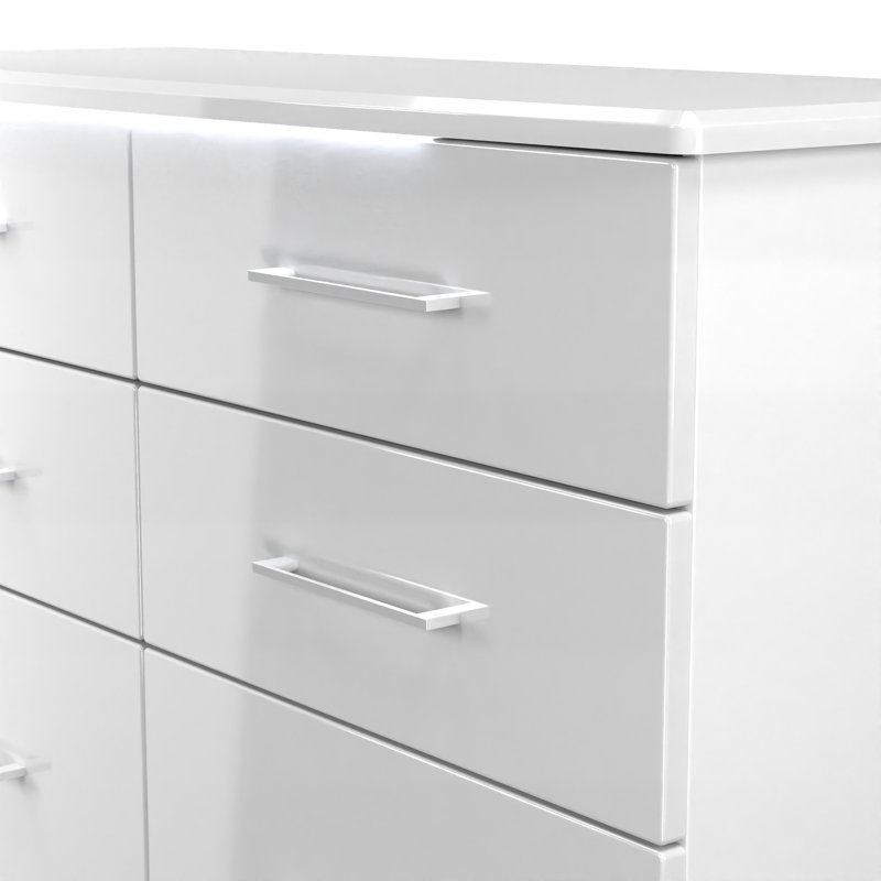 112cm W 6 - Drawer Chest of Drawers, White