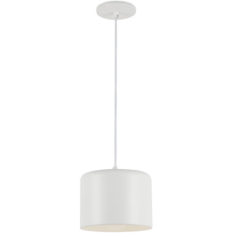 Axtin 1 - Light Single Pendant, White, Matte White