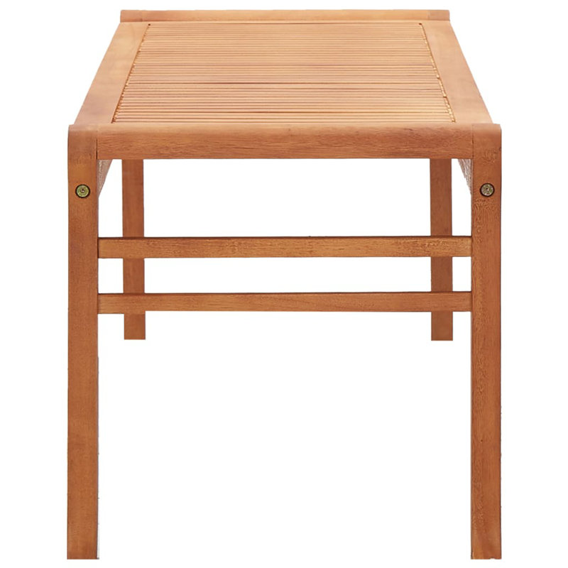 Traft Solid Wood Eucalyptus Outdoor Bench, 45cm H x 150cm W x 44cm D