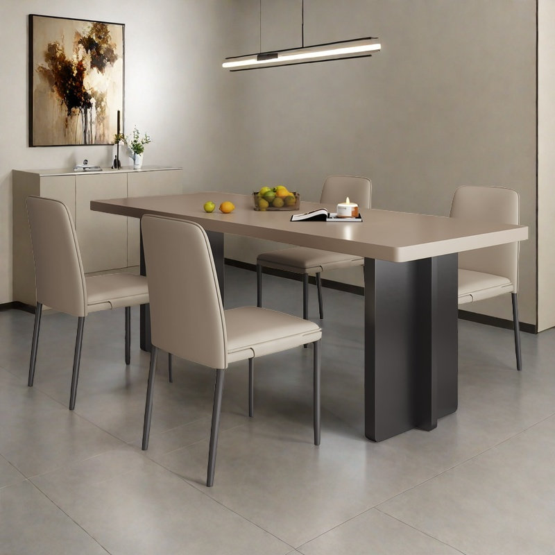 Table de salle à manger et chaise haut de gamme épaissies, H 29,5 po x L 86,6 po x l 31,4 po