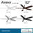 52" Airetor 5 - Blade LED Standard Ceiling Fan with Pull Chain and Light Kit Included-49921241