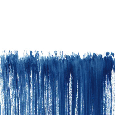 Kris Kivu indigo abstrait coups de pinceau