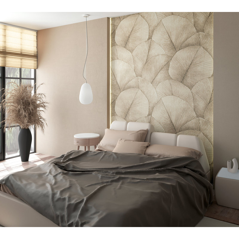 Amariyana Collection Repeatable Palm 4 Mural 212Cm, Beige/Cream