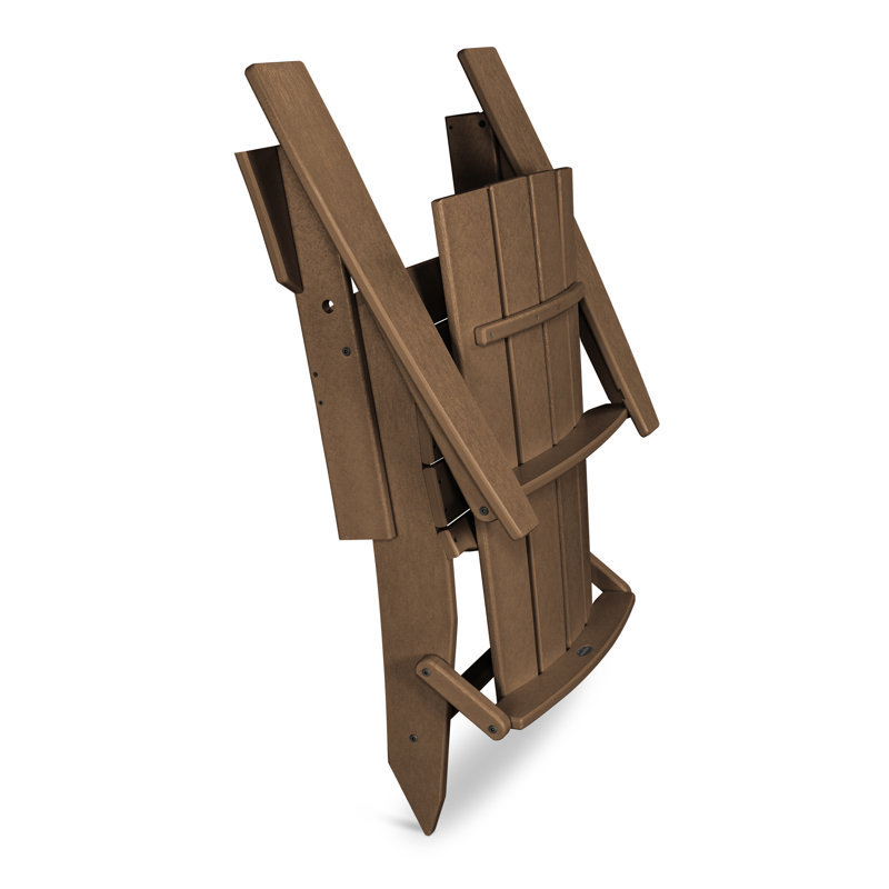 POLYWOOD Quattro Folding Adirondack, Teak