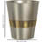 Brushed Steel Wastebasket,7QT