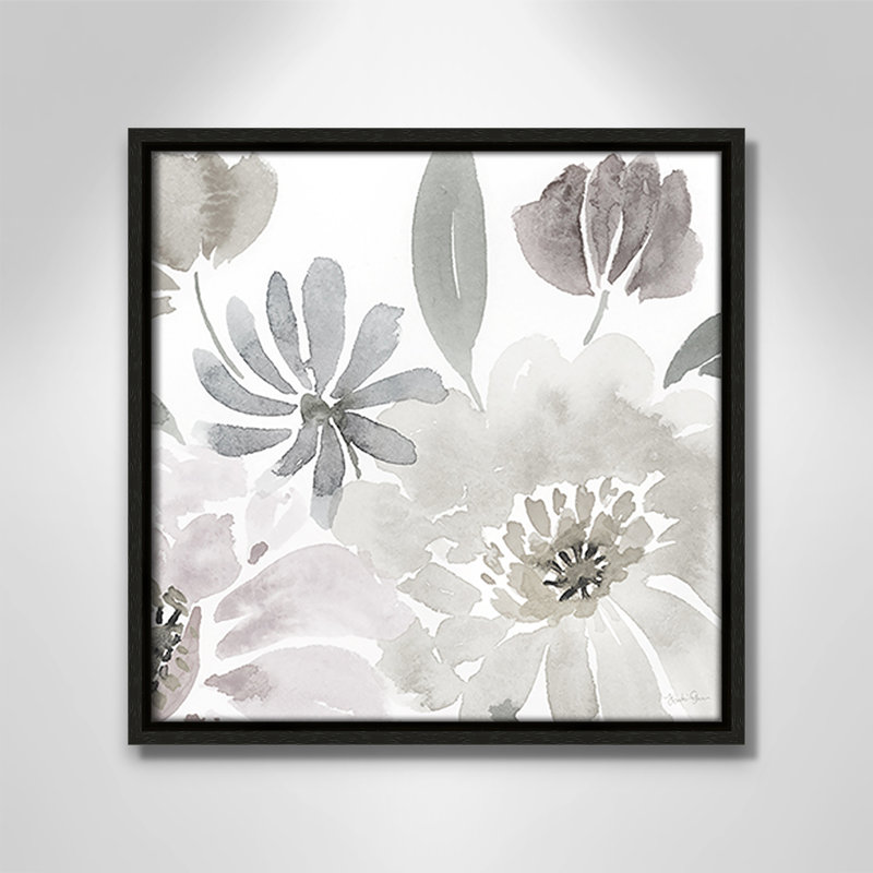 Soft Flourish par Kourtni Gunn, Espresso, H 13,5 po x l 13,5 po x P 2 po