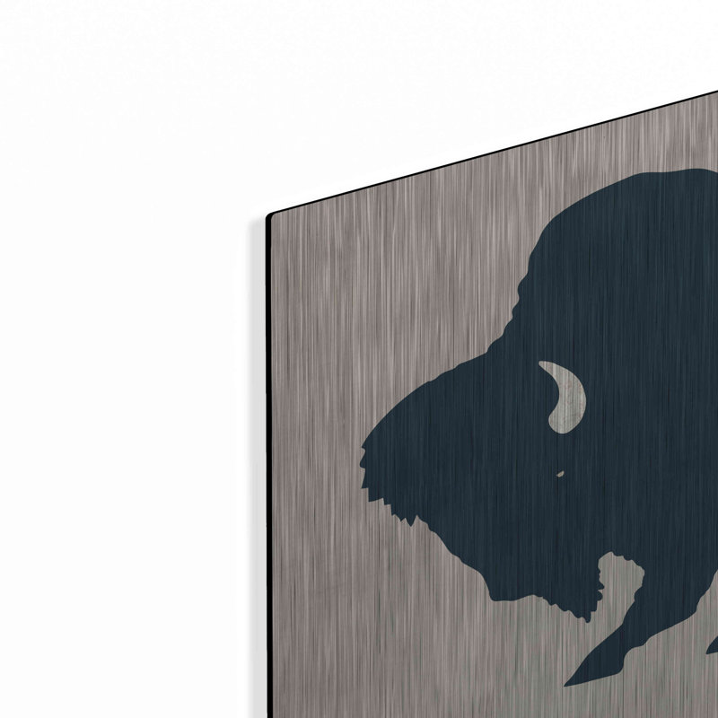 Luxe Buffalo Bison I On Beige par Buffalo Bison I On Beige par Ryan Fowler, H 16 po x l 24 po