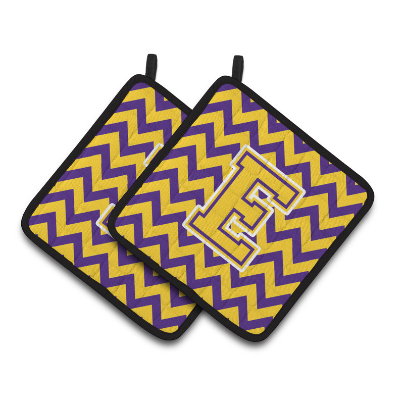 Poignée à chevrons, E, Mauve / doré