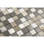 1" x 1" Marble/Metal Grid Mosaic Wall Tile