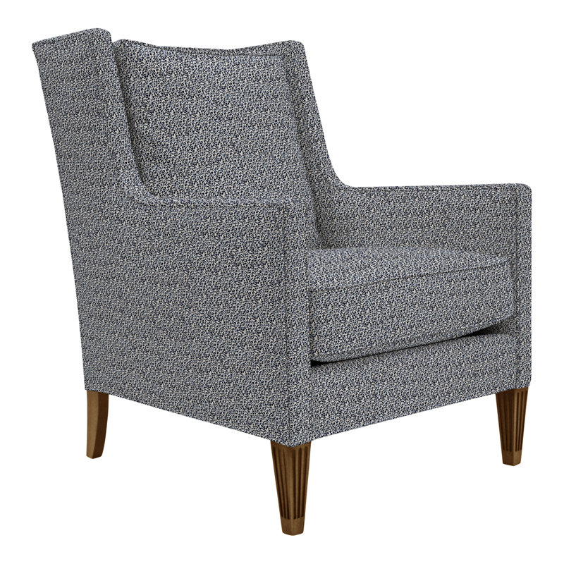 Alec Wingback Chair, No, Impala Linen, Casa Blanca