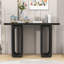 Console Art-Inspired avec pieds sculpturaux ovales