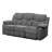 Relaxing 3 Chenille With Reclining And A Convenient Drop Down Table Grey Recliner Design