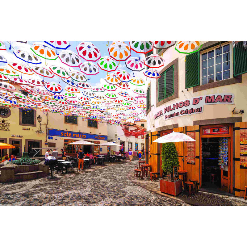 " Bar Filhos D'mar " by Martin Podt, 24" H x 36" W, No, Walnut Single Picture Framed