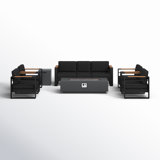 Avarae 7 - Person Patio Conversation Sets with Cushions