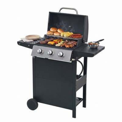 Barbecue au propane à 3 brûleurs
