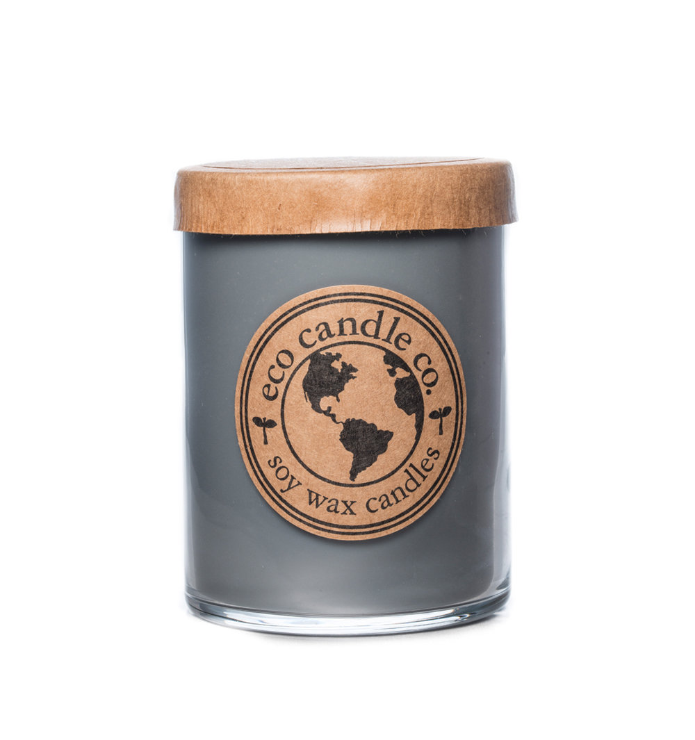 Scented Jar Candle with Glass Holder Eco Candle Co