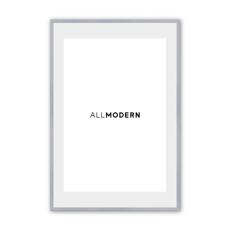 Cadre photo en bois massif Willin, L 9,75 po x H 11,75 po, Chrome poli