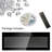 Decaro 50"W Electric Fireplace Recessed & Wall Mounted, Remote Control&Tempered Glass, Multi Color