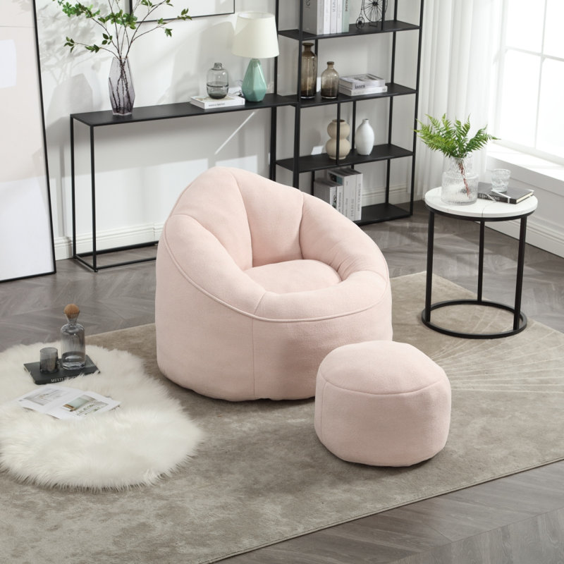 Fauteuil à billes Bedding, Rose