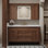Armoire de salle de bain mi-antique de style américain rétro