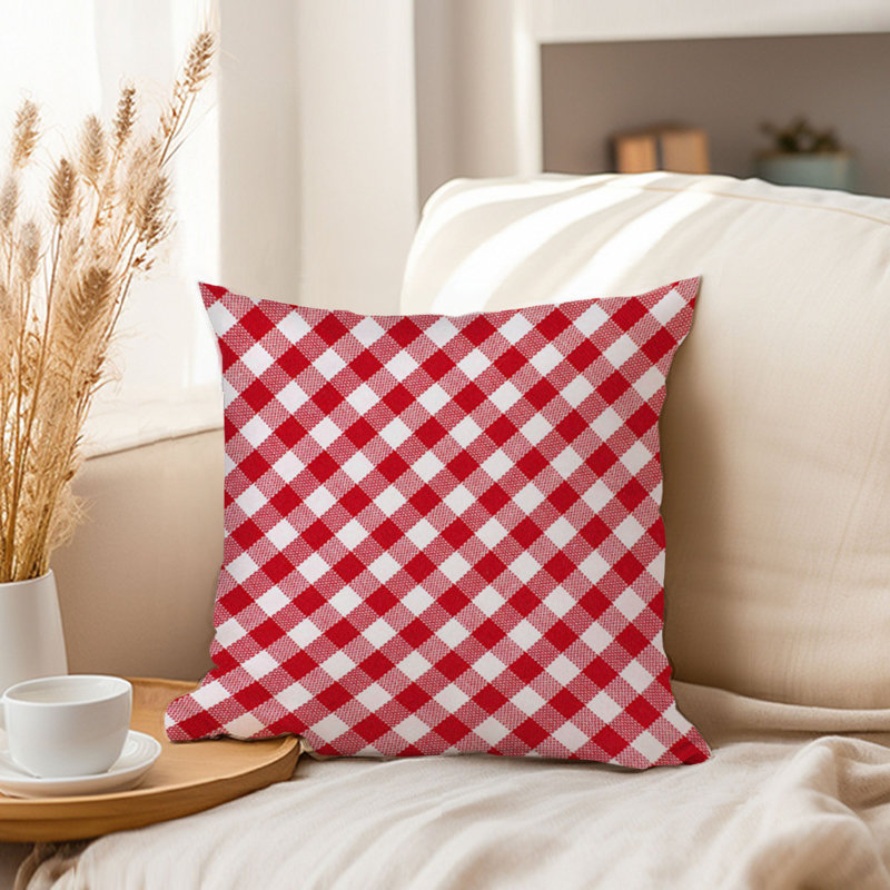 Red Gingham Pattern I Modern