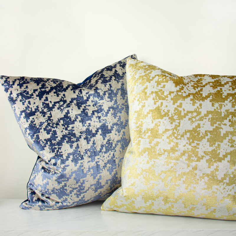 Brazell Geometric Square Cushion Cover, Gold