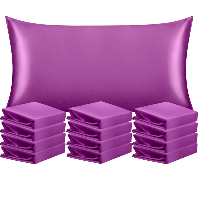 Taie d'oreiller en microfibre / polyester de couleur unie , Très grand, Violet