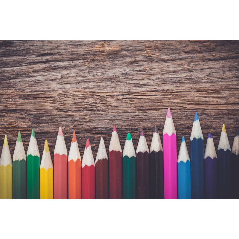 Color Pencils by Yokeetod - Wrapped Canvas Print, 51cm H x 76cm W