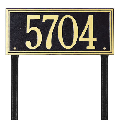 Plaque d'adresse sur 1 ligne Double Line