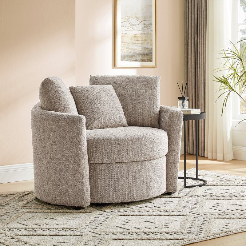 Chaise de rangement Bennet 48 po, Taupe