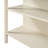 Solid Wood Rustic 45" Stationary Kitchen Island, Rubber Wood Butcher Block Dining Table Prep Table With 2 Open Shelves For Small Places,Walnut+Cream White
