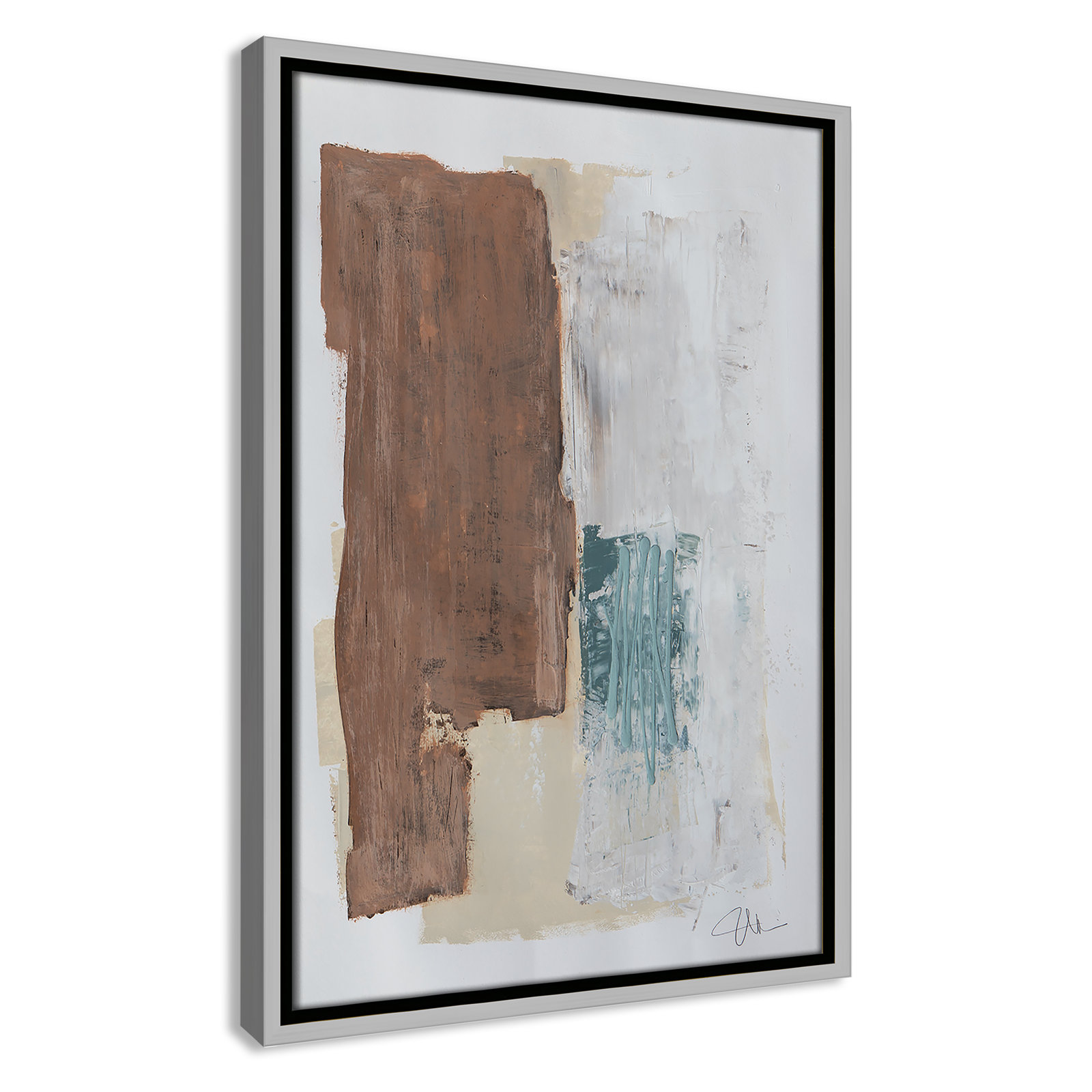 Rosena I Print, 19.5'' H x 13.5'' W x 2'' D, Silver Framed
