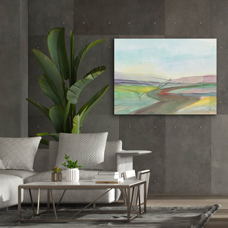  «Soft Wanderings 3» par Jan Weiss, art mural sur toile, 54 po x 40 po