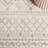 Lorenco Southwestern Machine Made Power Loom Polypropylene Area Rug in Ivory/Sage-756150503