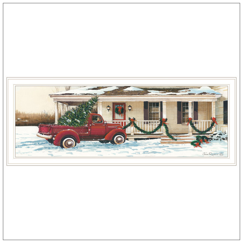 Trendy Decor 4U Preparing For Christmas Wall Art For Living Room, Bedroom Wall Art Print For Home Decor By John Rossini