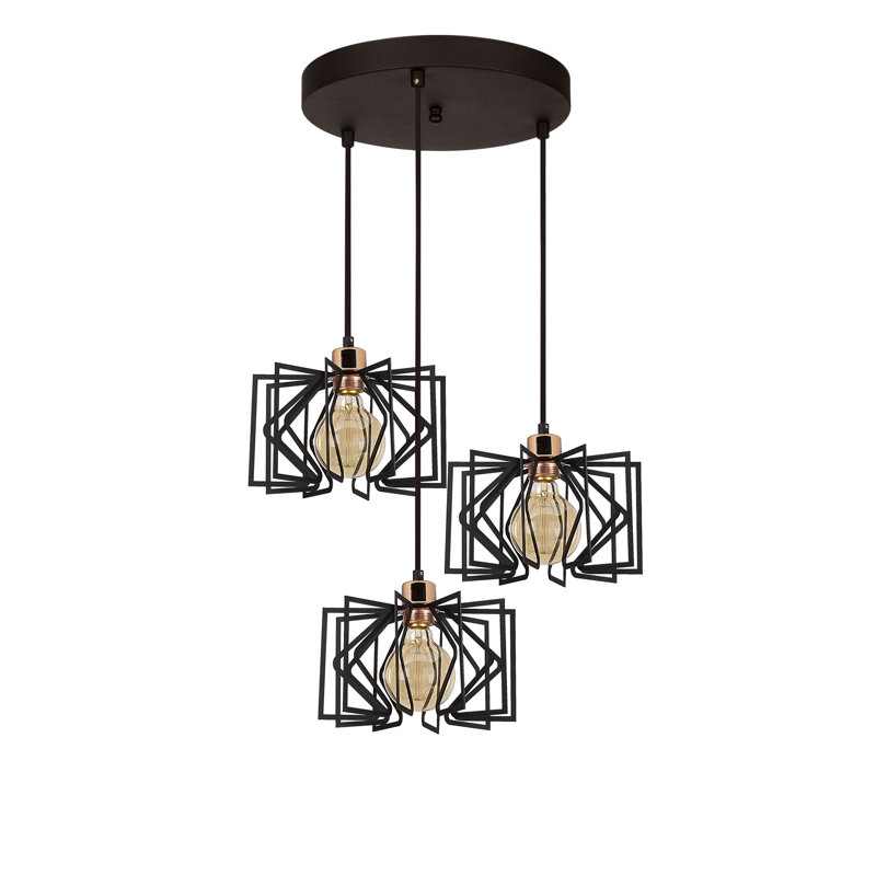 Luminaire suspendu tambour à 3 lumières Dorchester